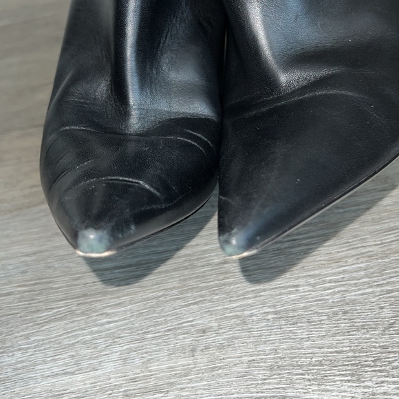 Saint Laurent Leather Pierre Stiletto Boots, 39.5 - Picture 9 of 10